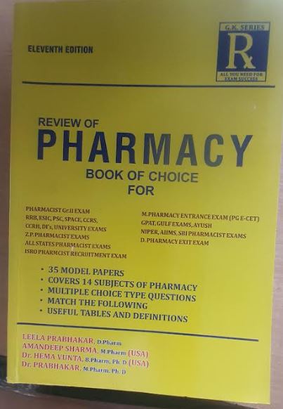 Review of Pharmacy Book of Choice G K Series Eleventh Edition 